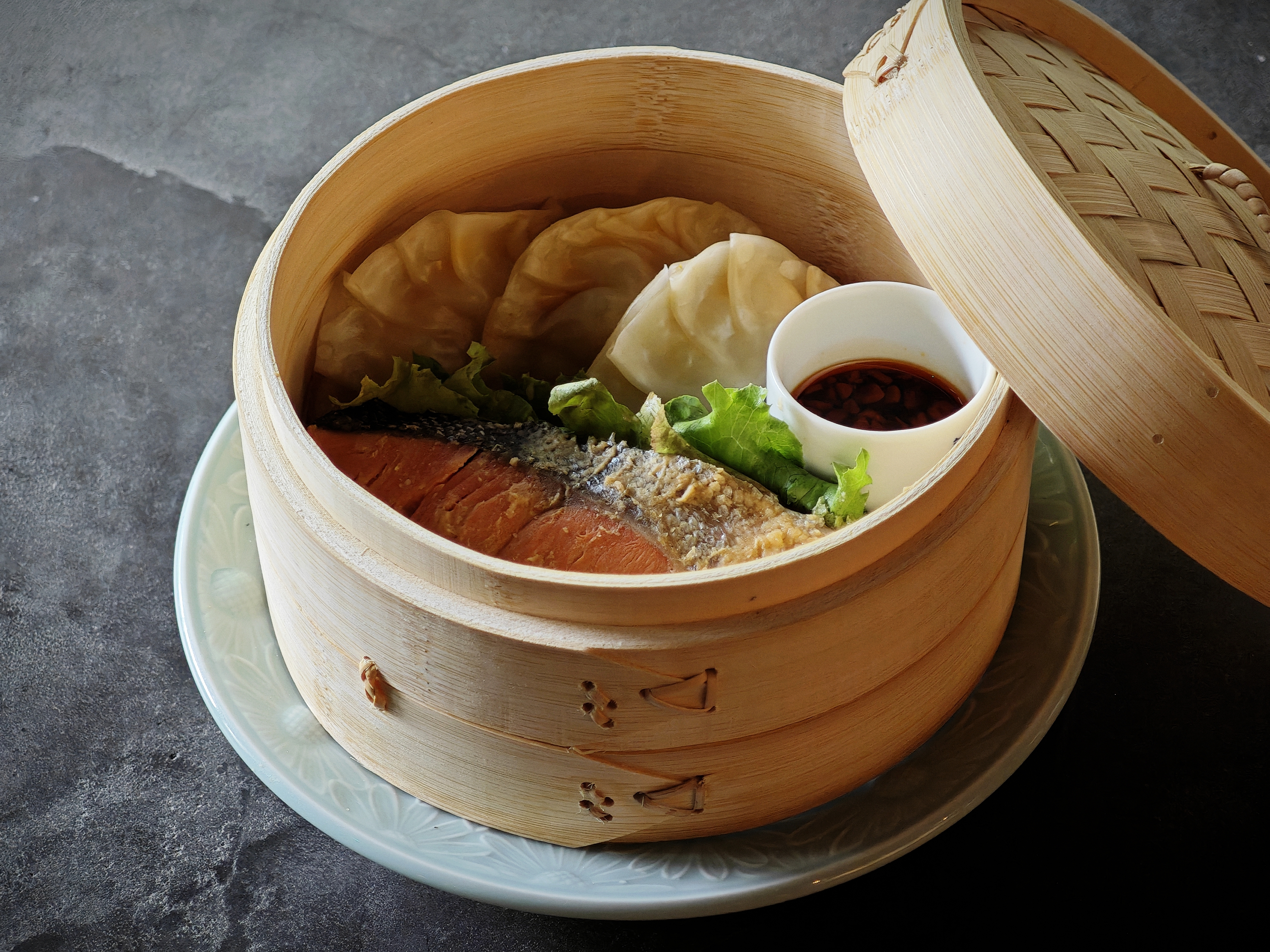 夕食 - せいろ蒸し