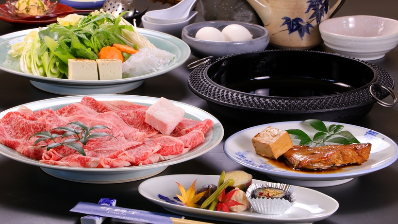 【リーズナブル】但馬に来たなら自慢のブランド牛で舌鼓！但馬牛すき焼きプラン★