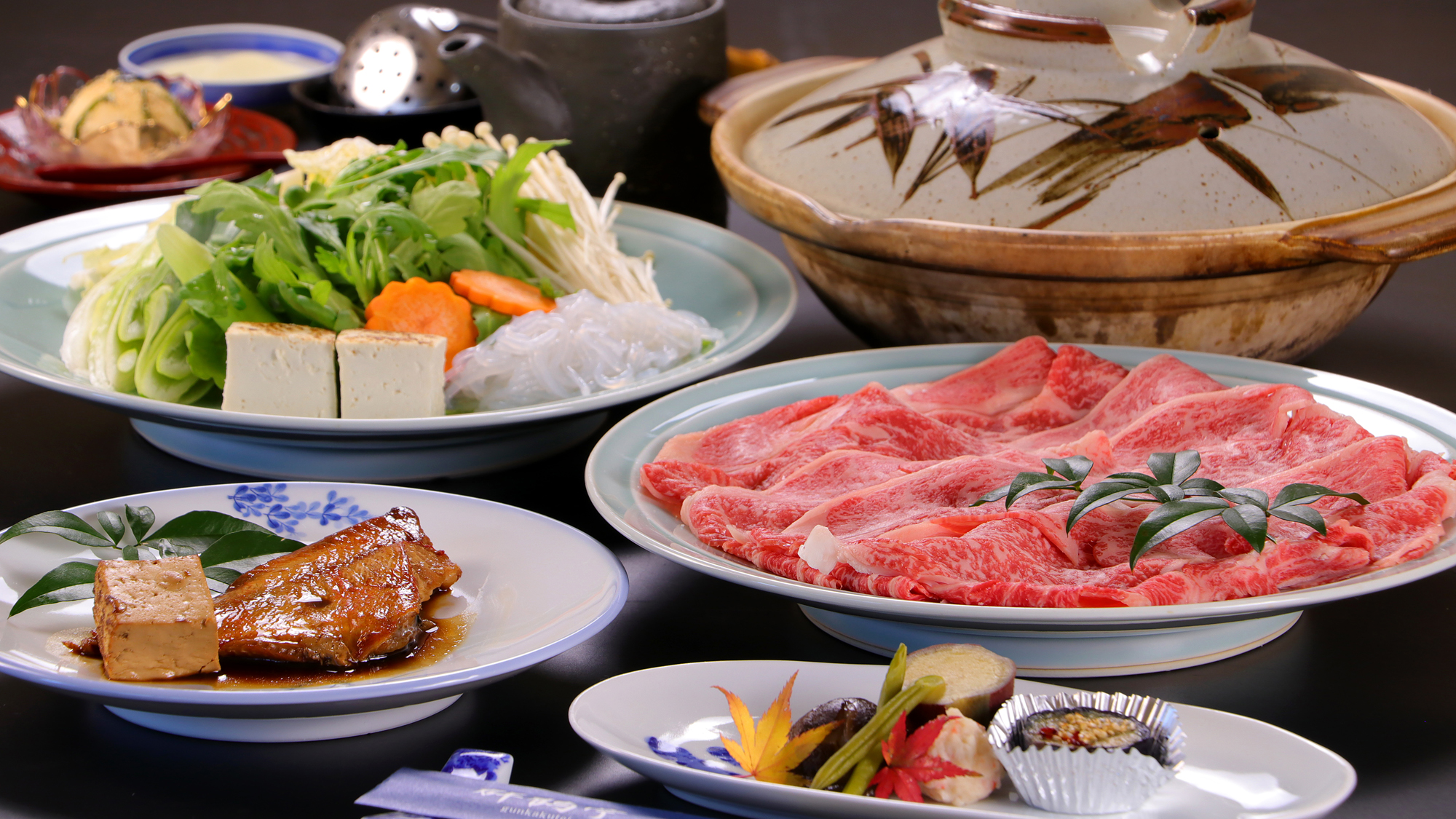 【但馬牛しゃぶしゃぶ】但馬牛の美味しさをお出汁にくぐらせてお楽しみください