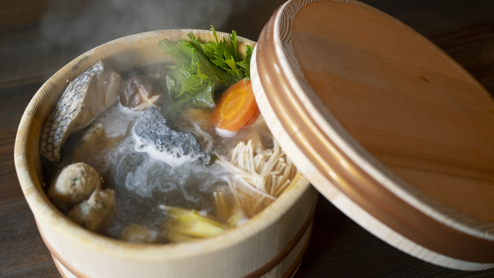 【2食付き】旬のお魚「石焼鍋」コースプラン