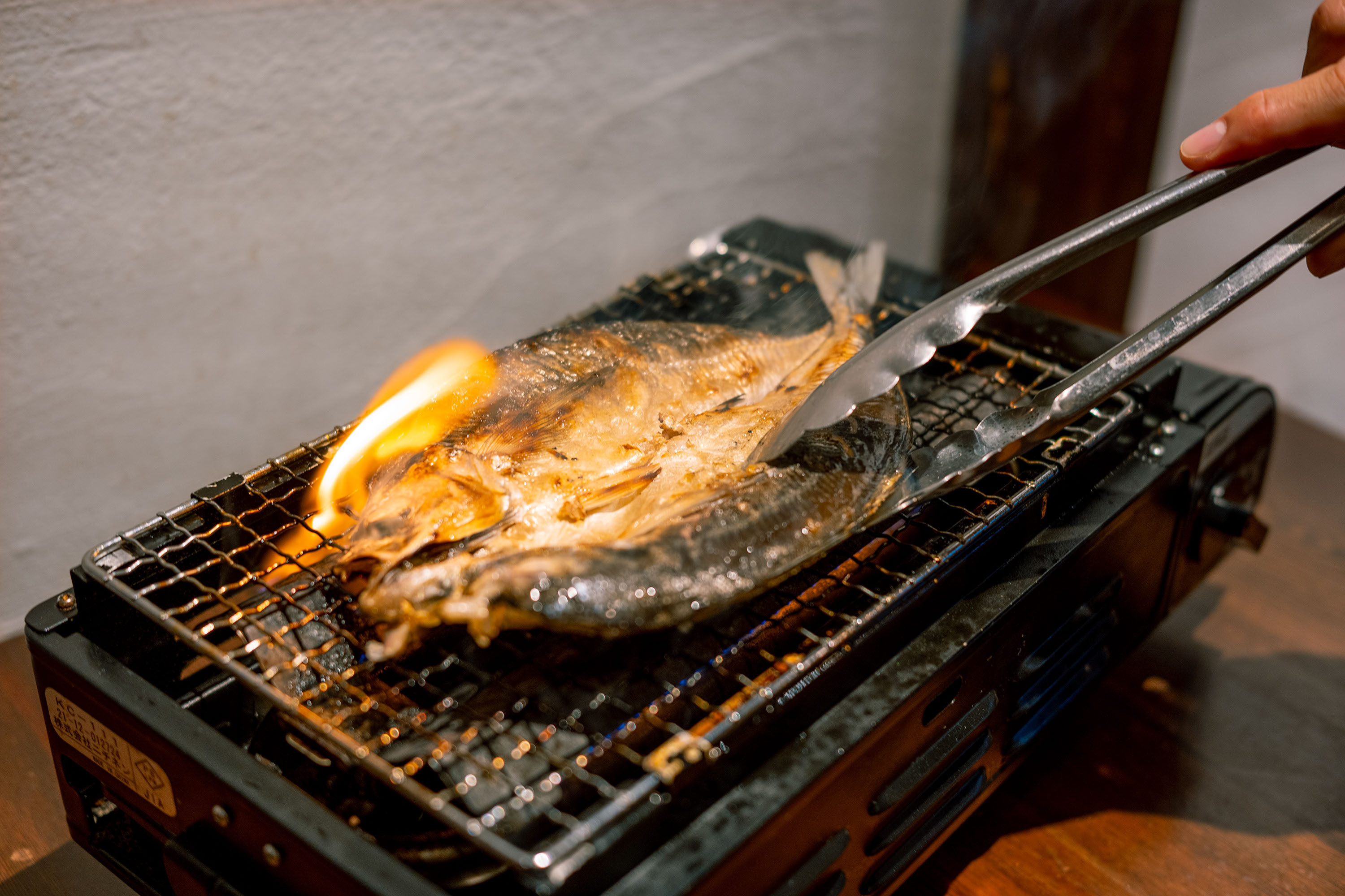 干物は自分で焼き熱々を楽しめます