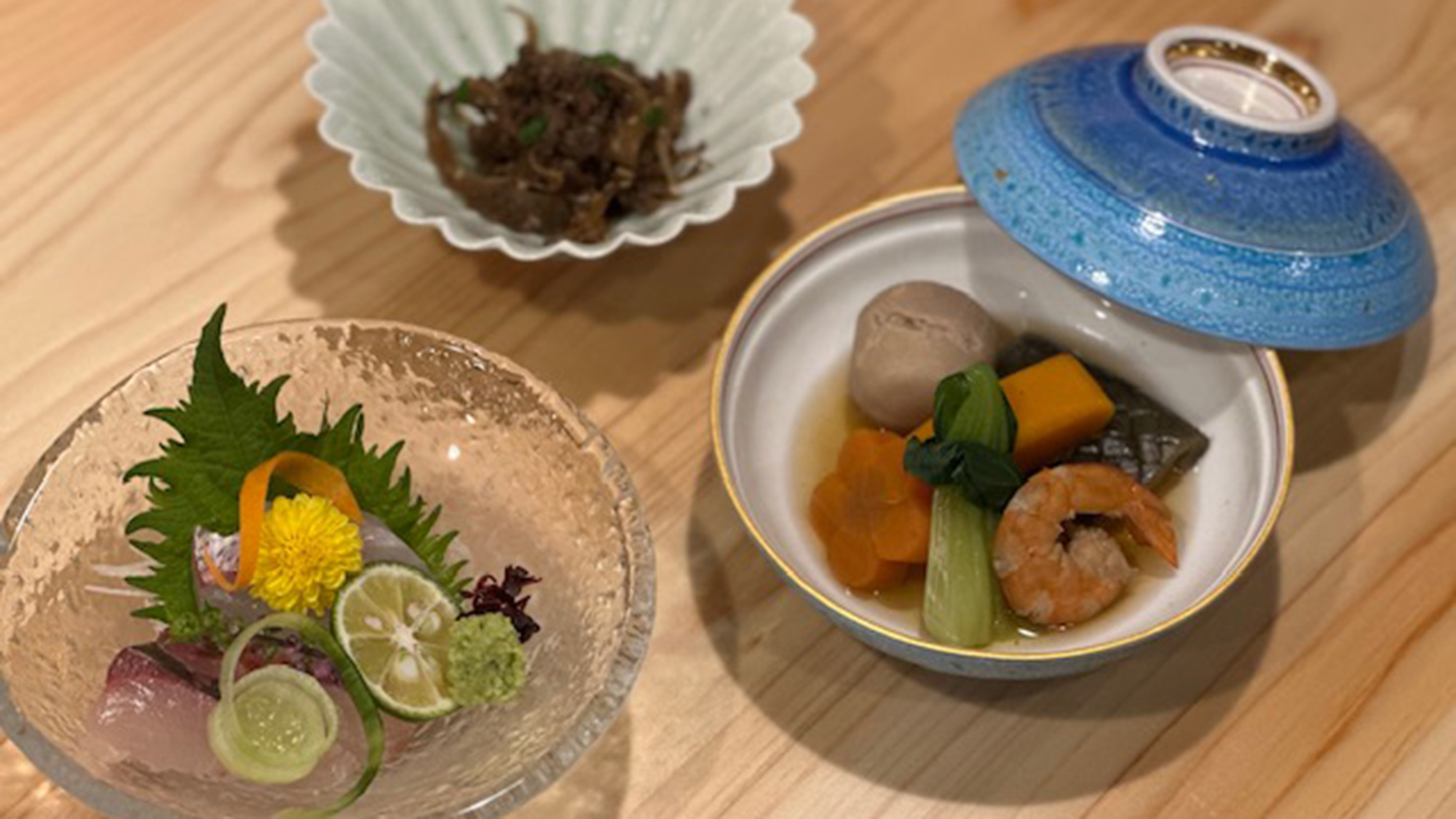 ・【夕食】旬を味わう、こだわりの創作和食