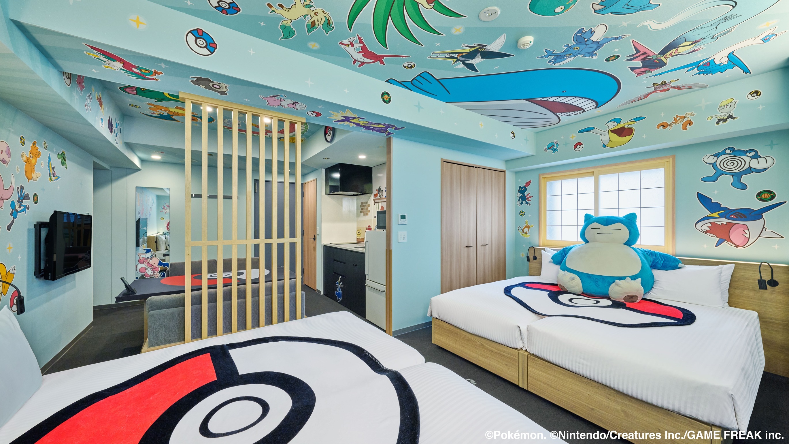 【ポケモンルーム】100匹のポケモンとお部屋に泊まろう！オリジナルノベルティつき！