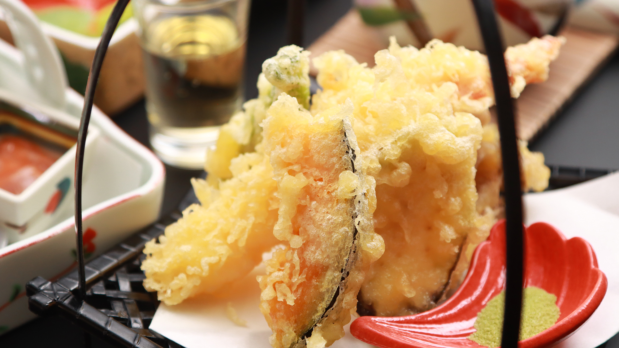 ★ある日の一品 揚物（海老と野菜の天麩羅）