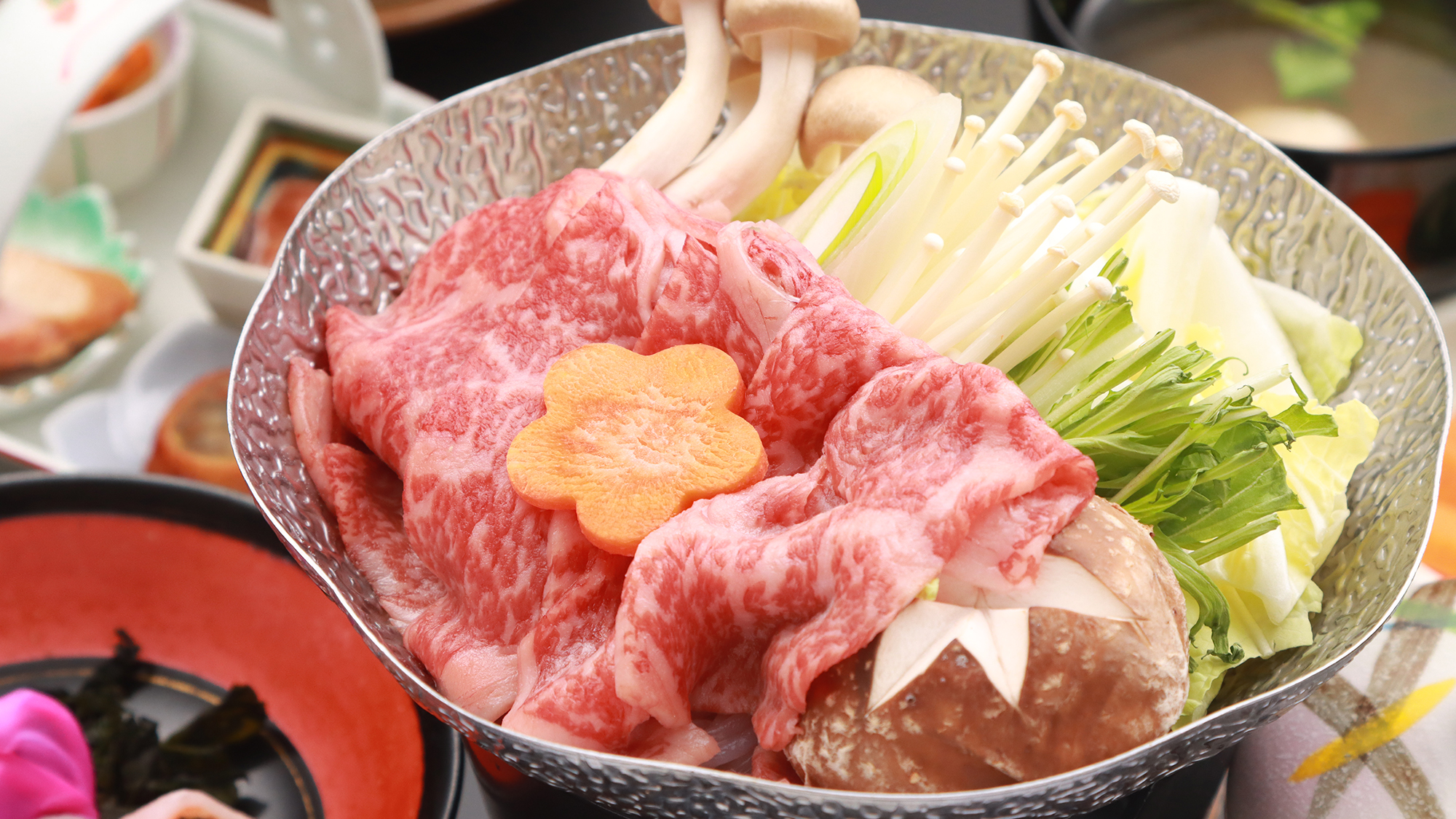 ★ある日の一品 小鍋（牛すき焼き）