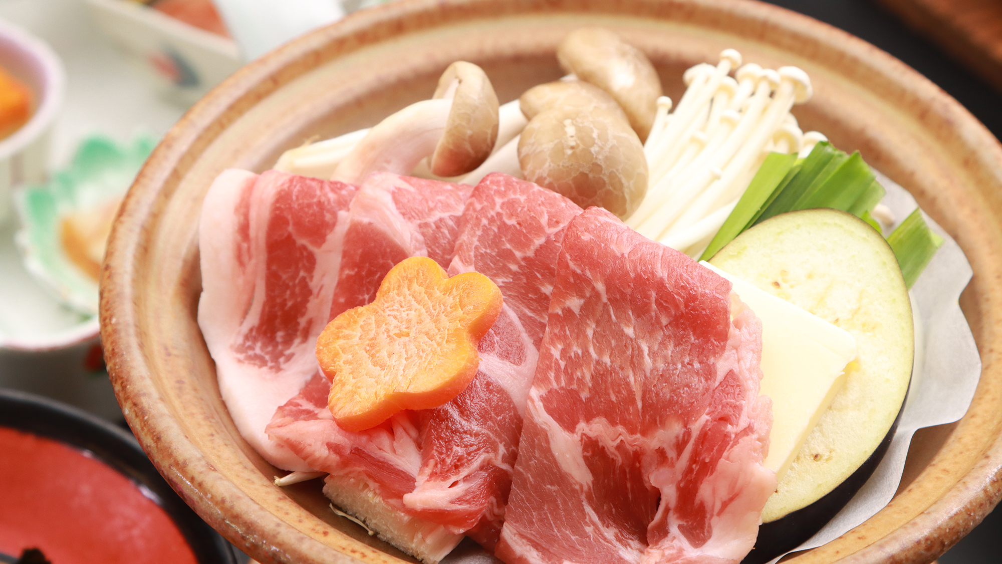 ★ある日の一品 強肴（群馬田舎豚の陶板焼）