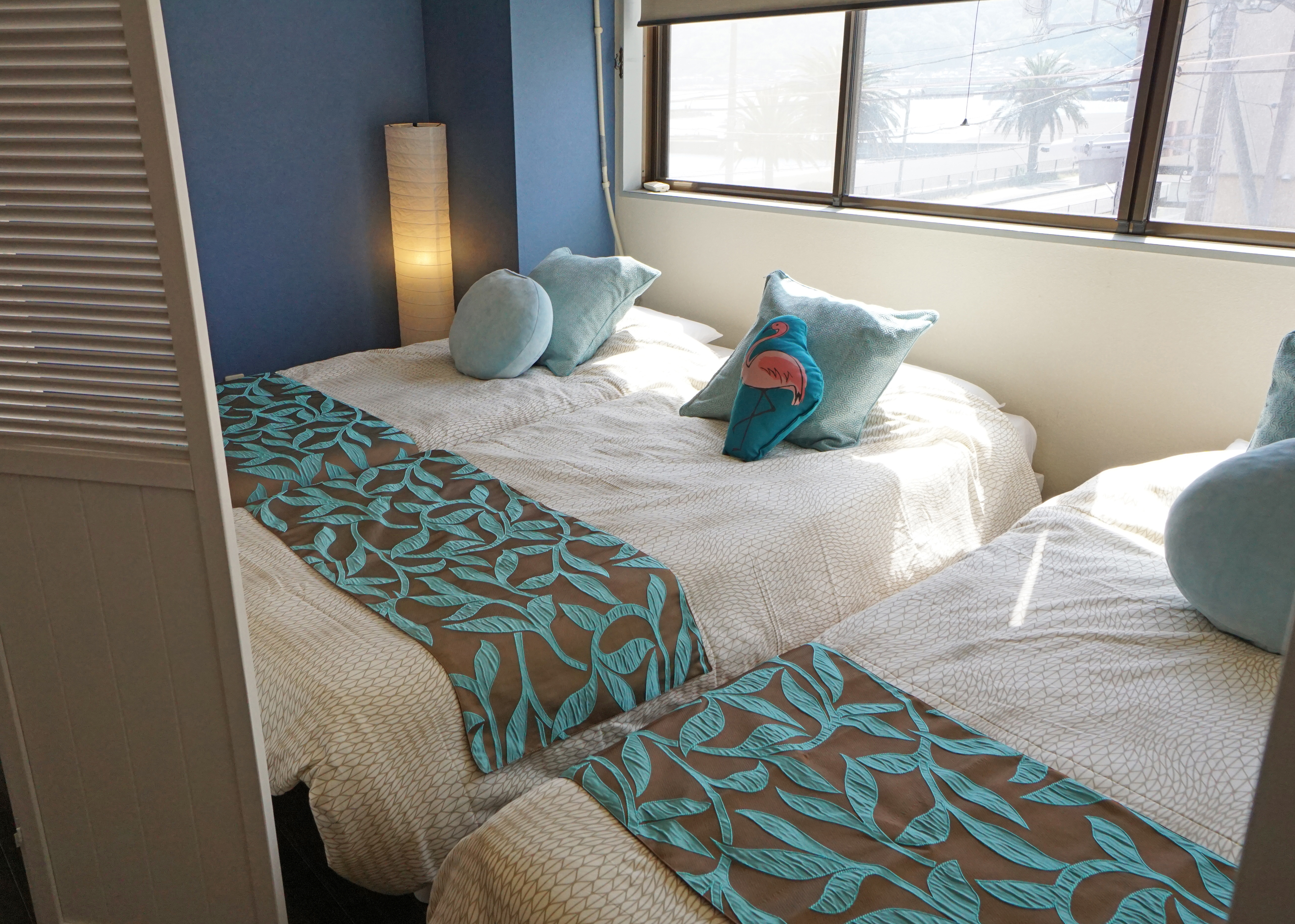 清潔なリネンはホテル仕様