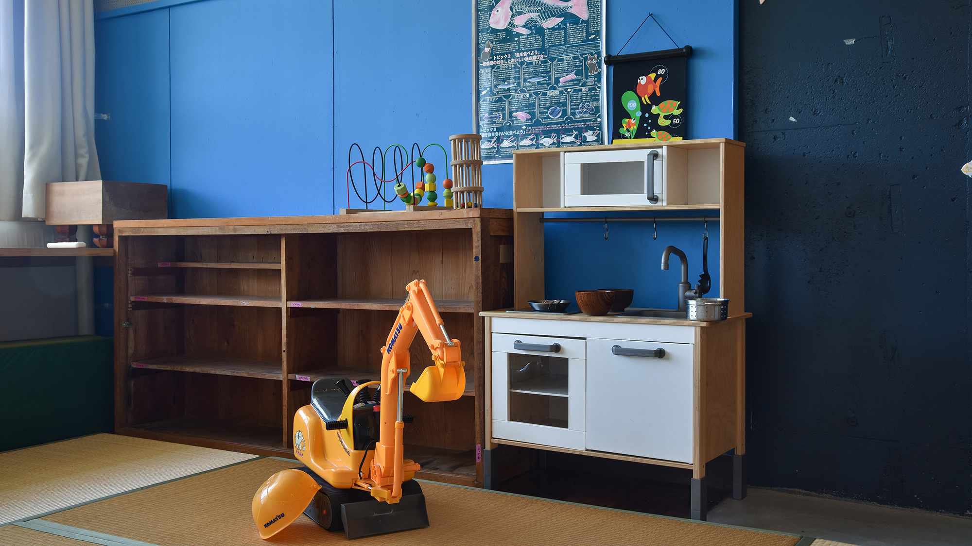 *【キッズスペース】おままごとセットやパズルもありますよ。