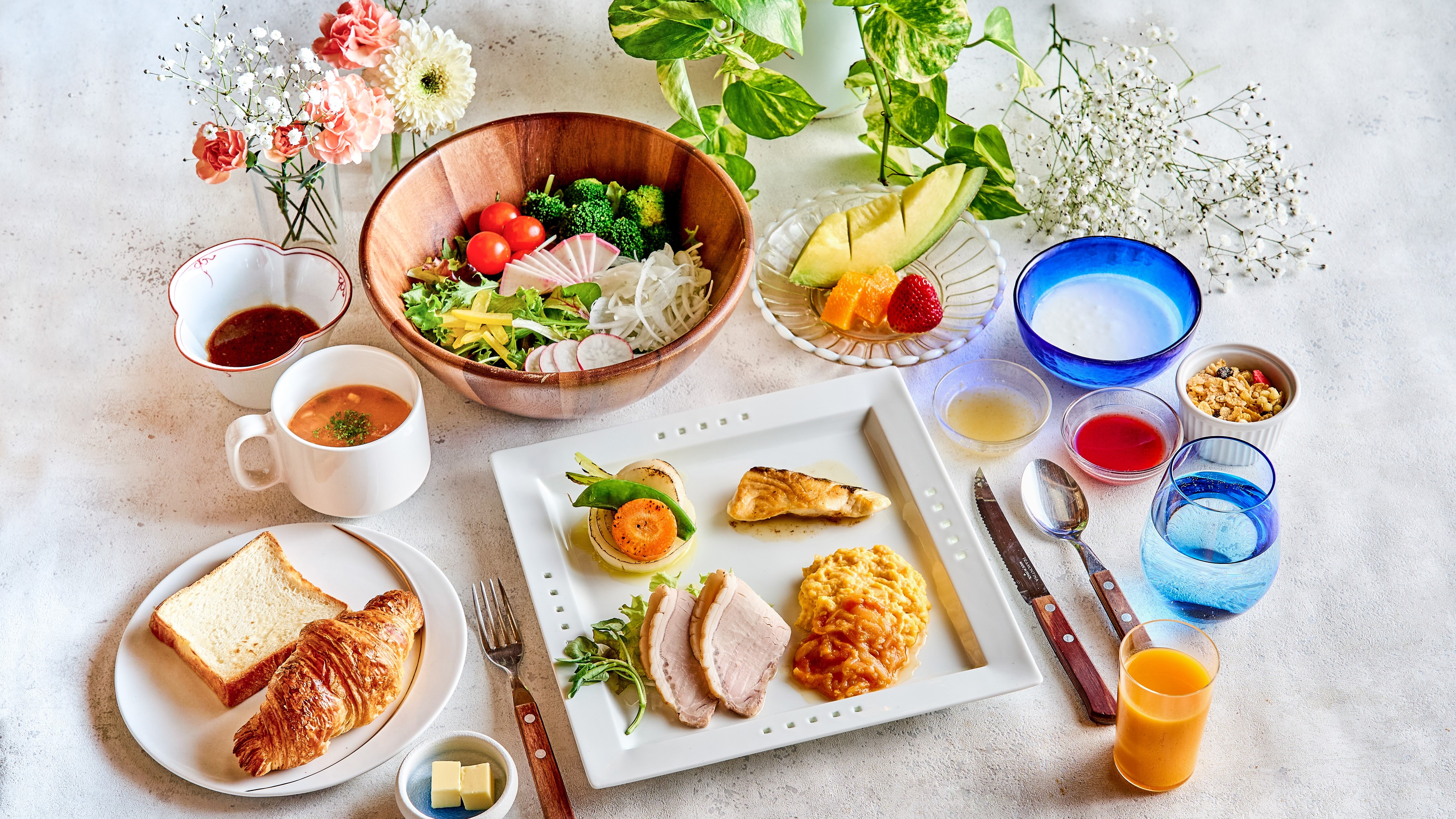 ＜洋食朝食＞洋食プレート