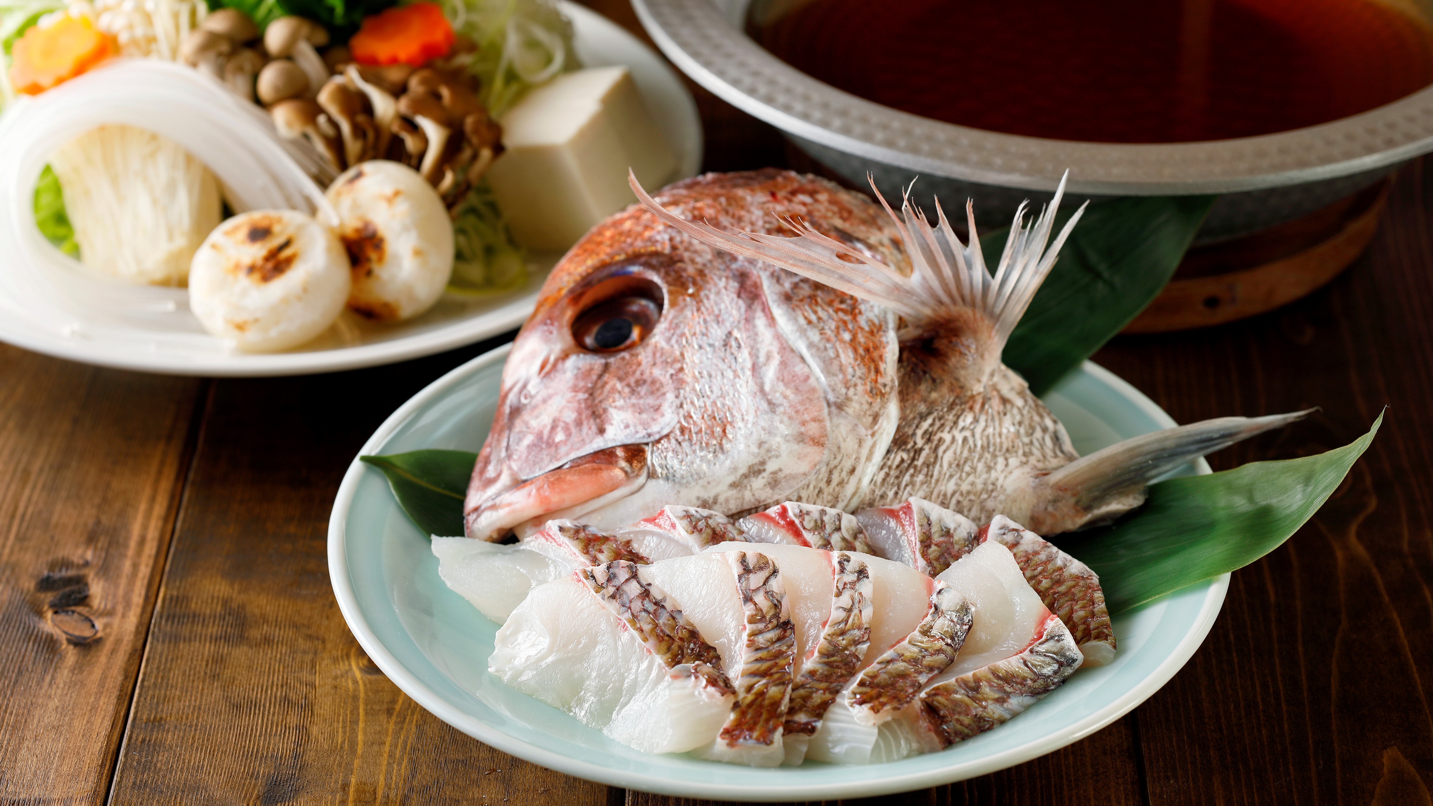 【季節限定プラン3月～5月】淡路天然真鯛のすき鍋