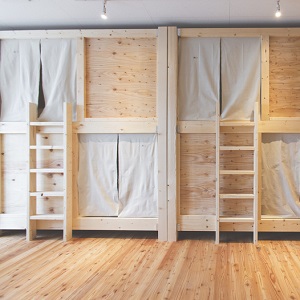 【２名　男女共用ドミトリー】　トイレ・シャワー（男女別）