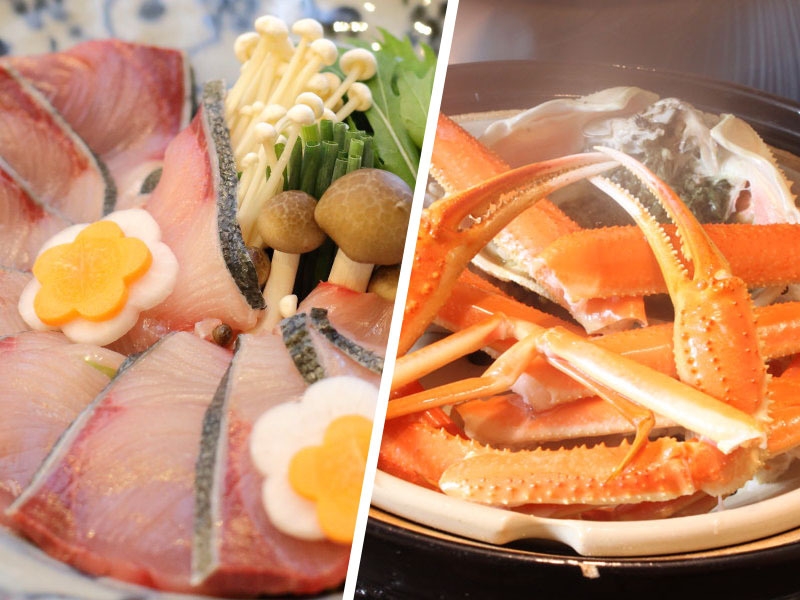 1日2組様限定　古香里庵「活蟹と天然ぶり」の創作懐石（お2人様で3杯）2025/11/13〜2/23