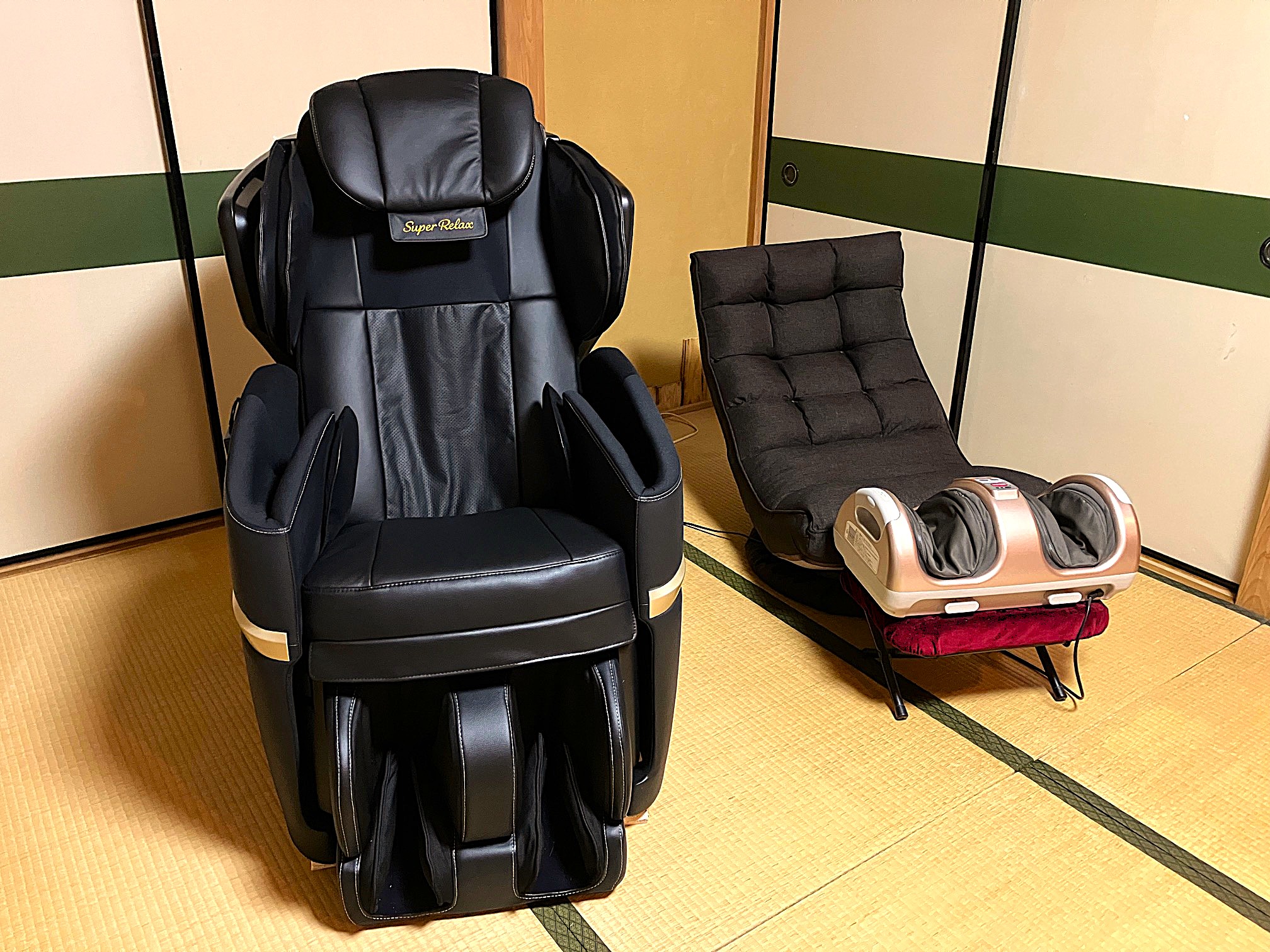 マッサージチェアは無料で使い放題！