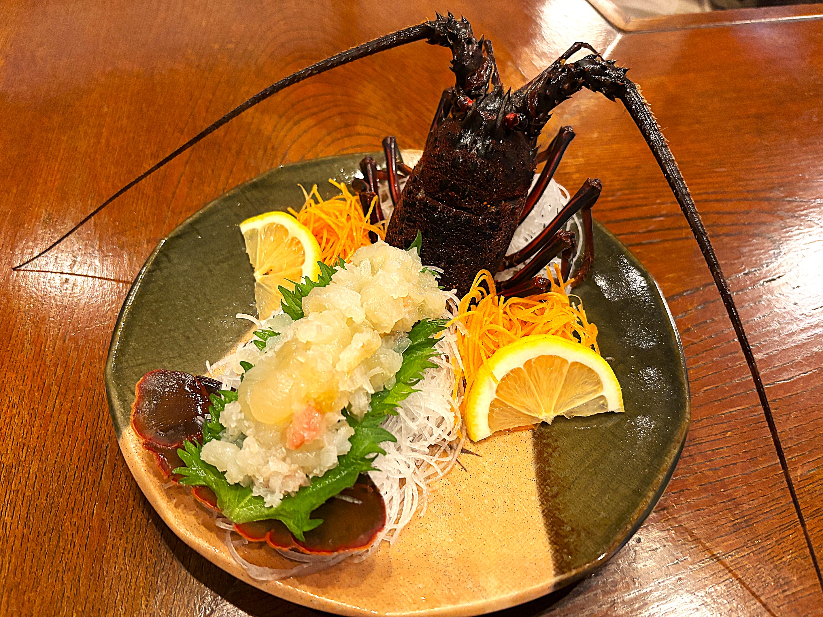 オプション料理：伊勢海老お造り