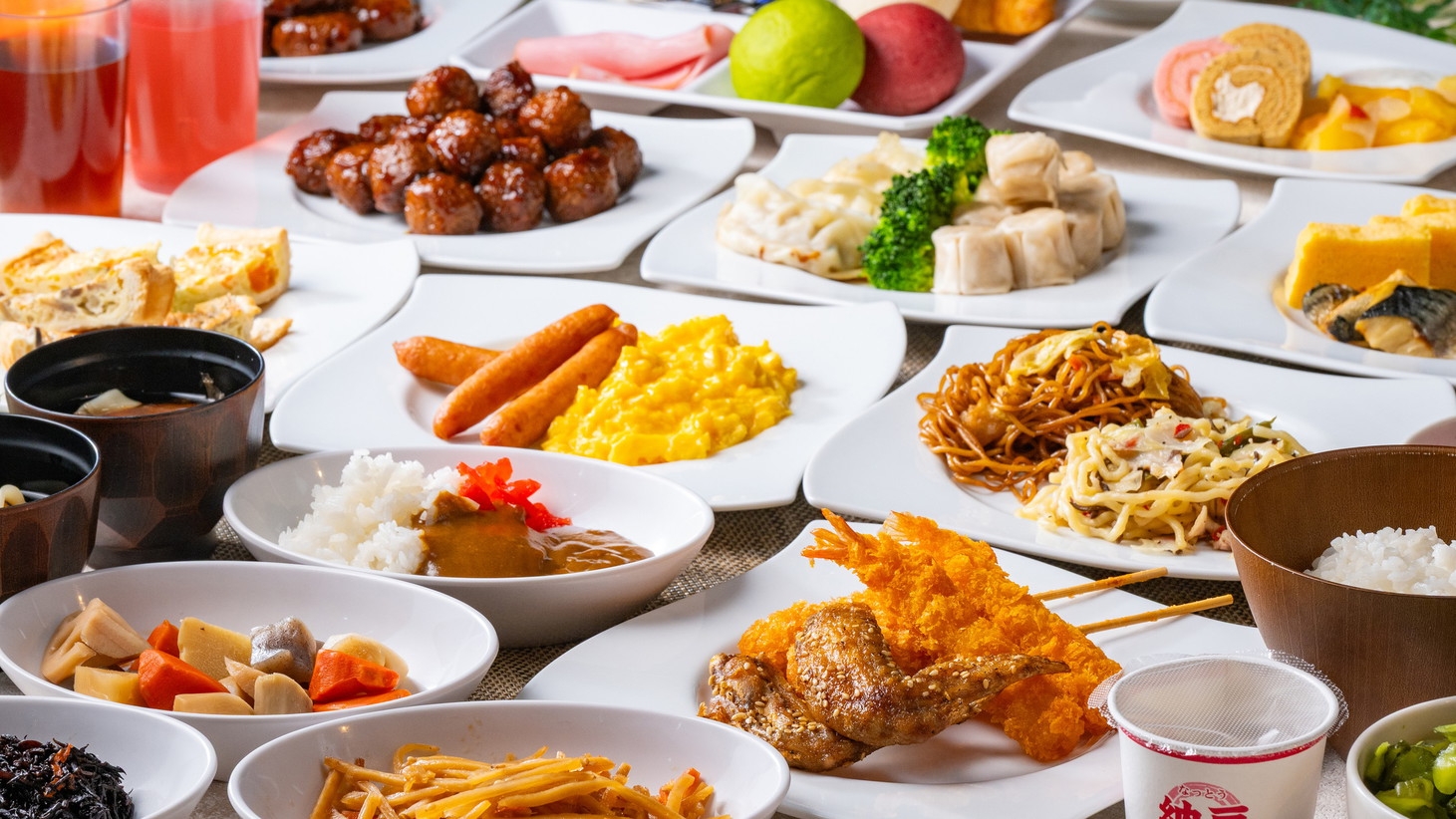 【朝食付き】和食メインの60品目ビュッフェで朝から健康的に！