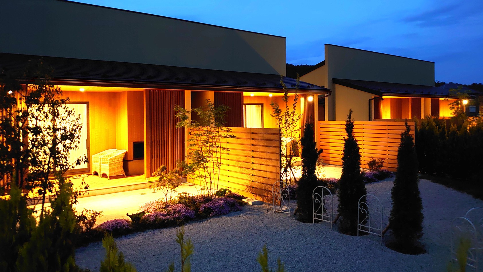 夕暮れの客室（ガーデンテラス）