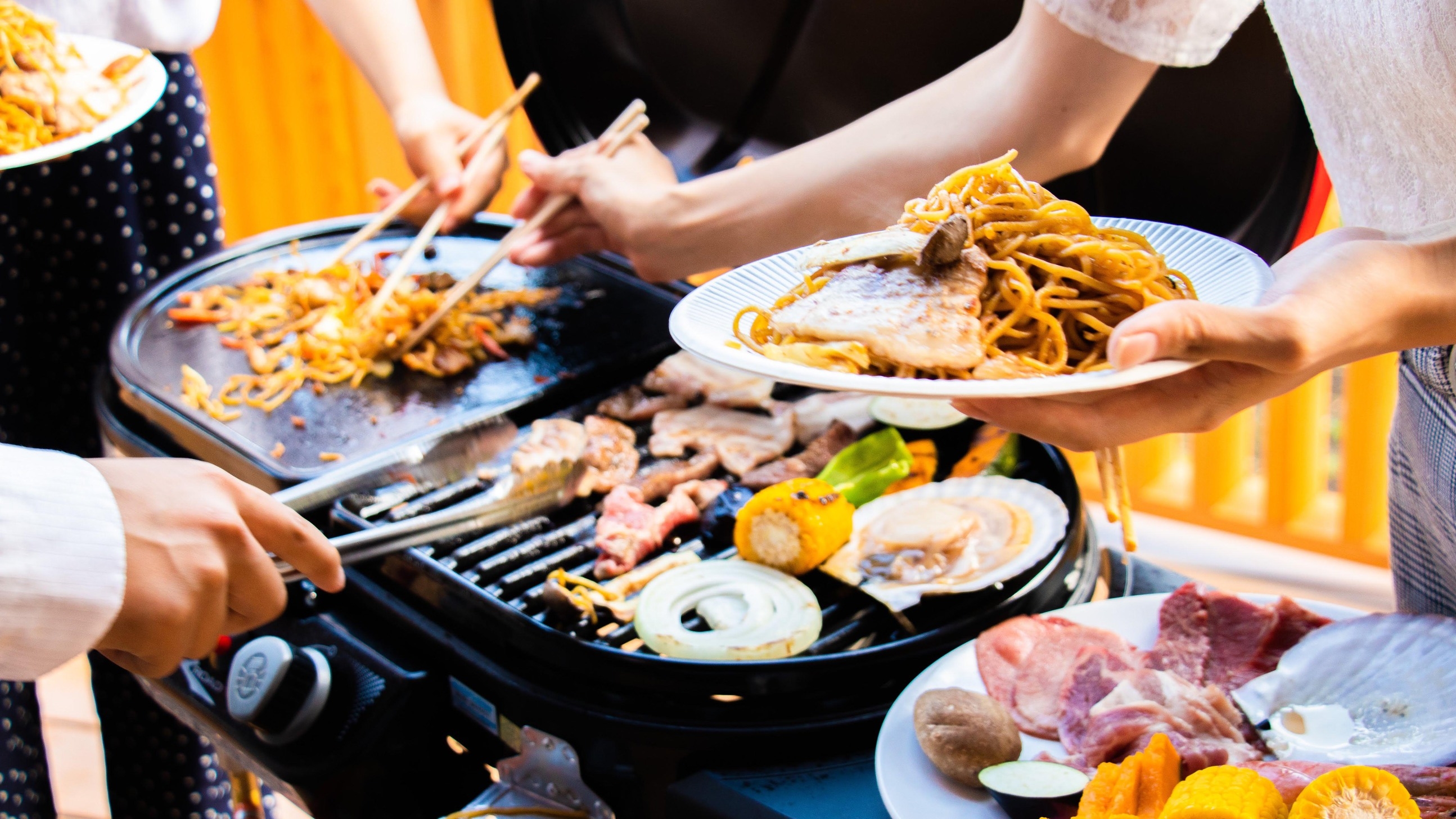 【手ぶら de BBQ♪】洋室ログハウス(85平米ペット不可)富士山麓ひのき造り樽風呂付 