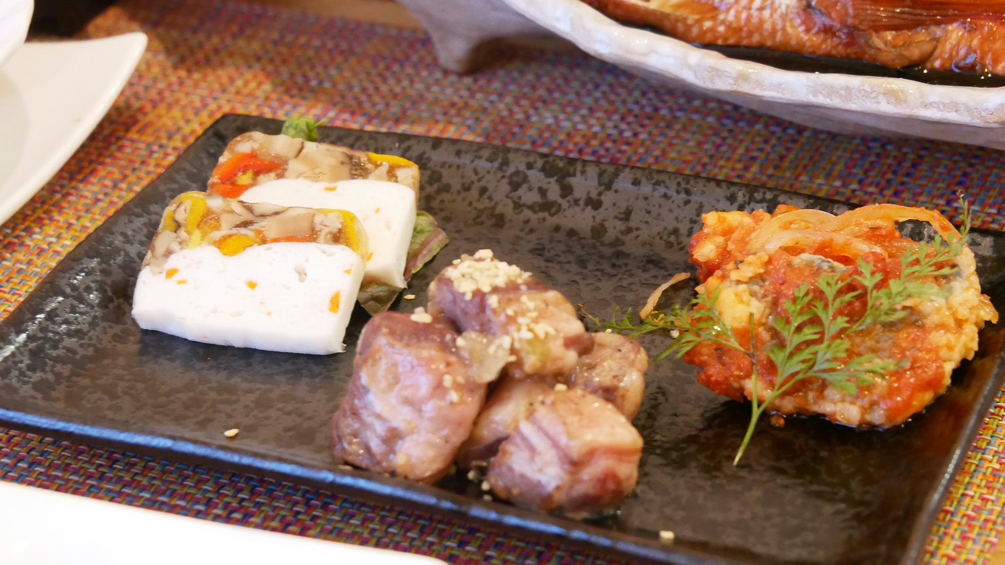 【夕食一例】3種盛り