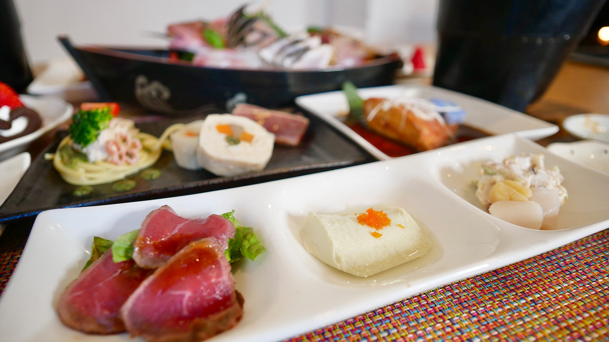 【夕食一例】3連小鉢