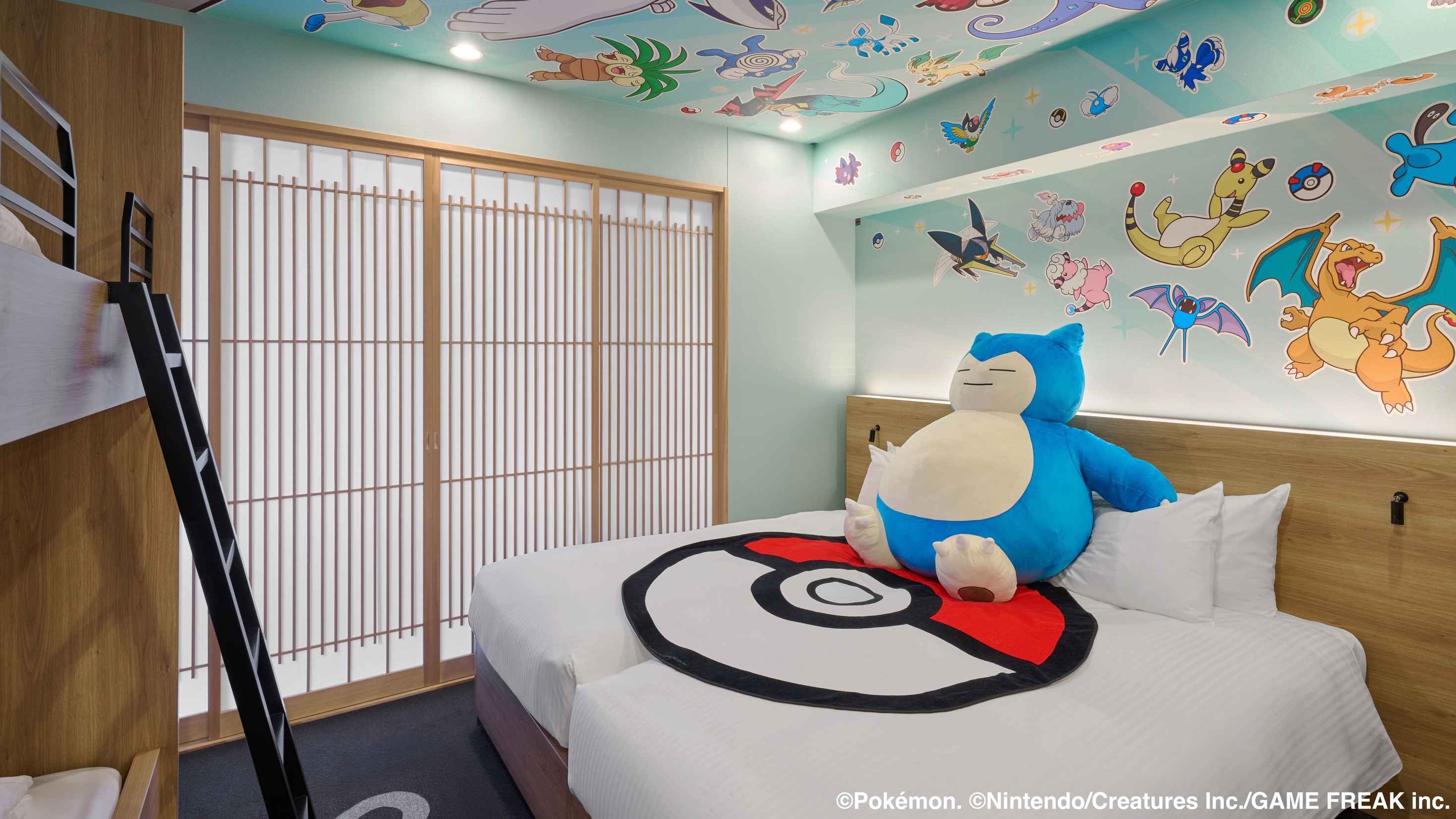 【ポケモンルーム】100匹のポケモンとお部屋に泊まろう！オリジナルノベルティつき！