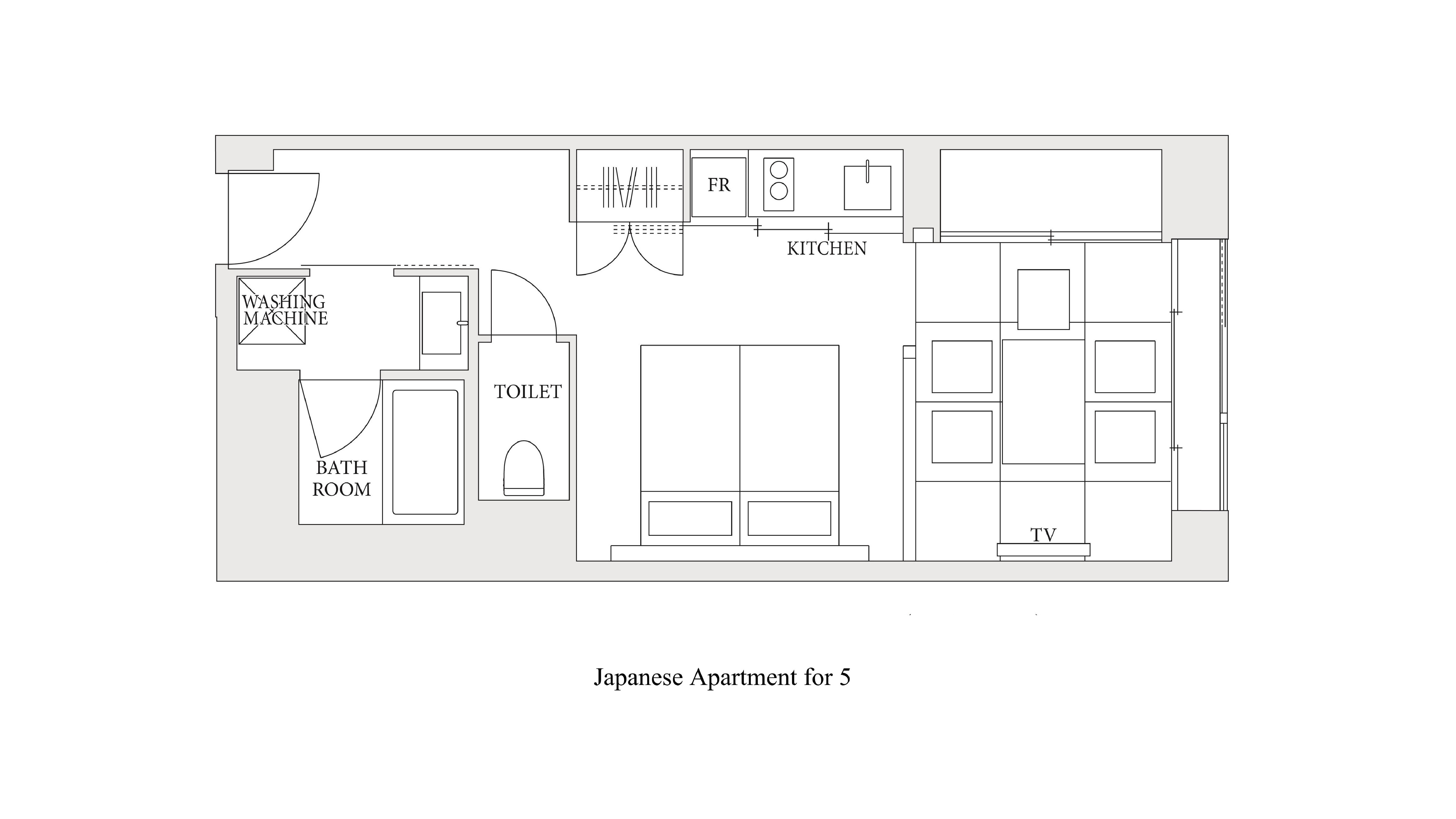 ジャパニーズアパートメント5人用