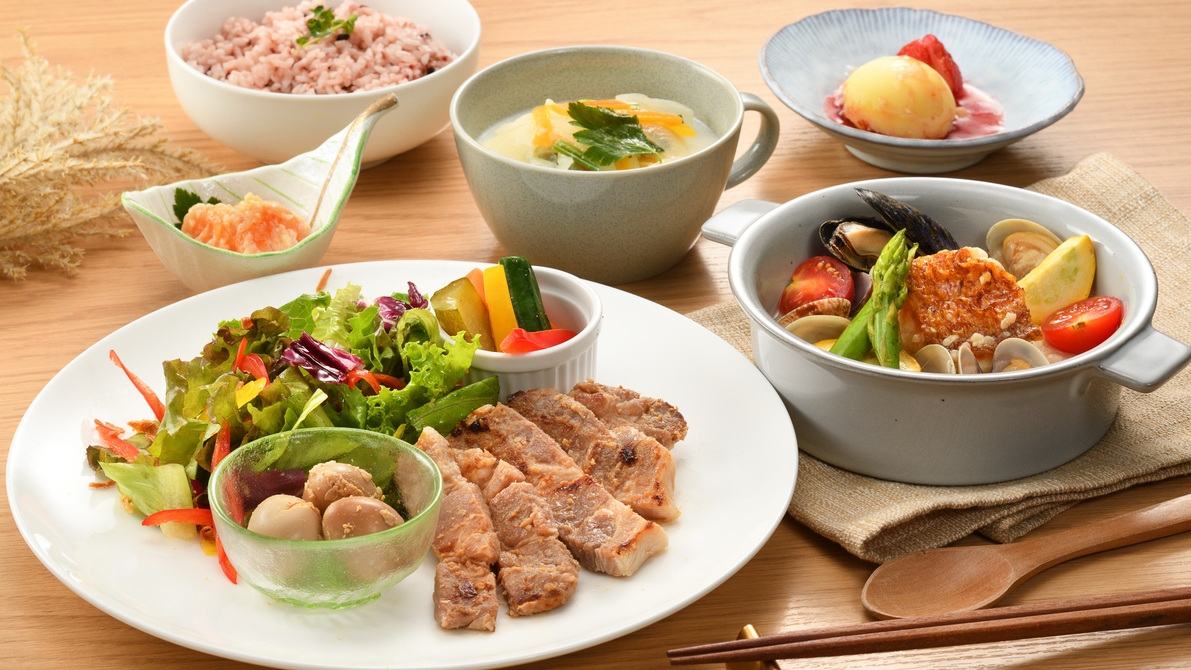 発酵食を味わう！ご夕食は「常磐物もの魚料理×お肉の味噌糀焼き」スタンダード★一泊二食付