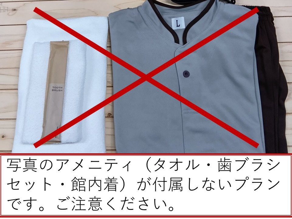 【SDGsプラン】タオル類と歯ブラシと館内着が付かない環境保護に貢献できる素泊まりプラン