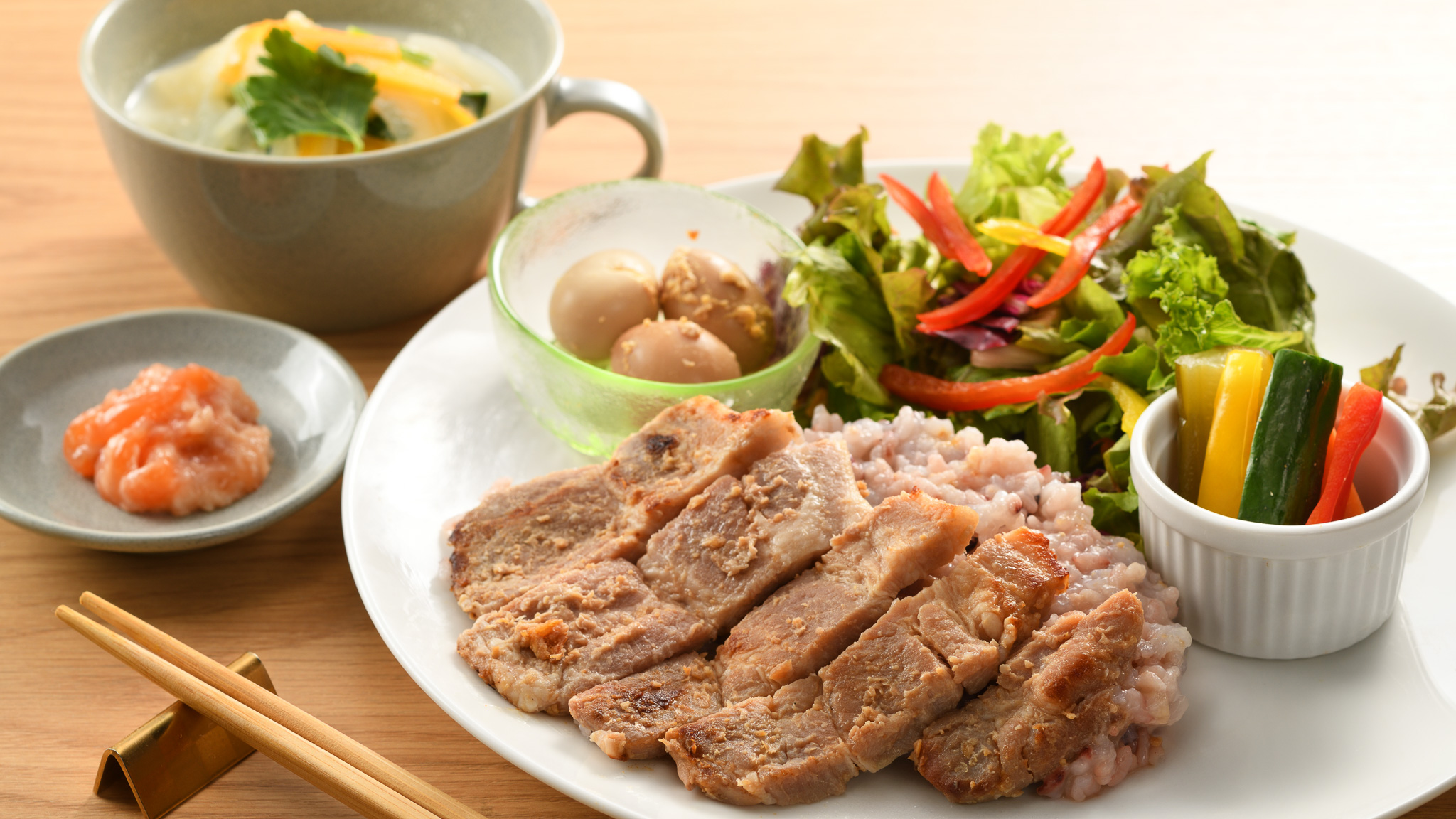 夕食　糀味噌焼き定食