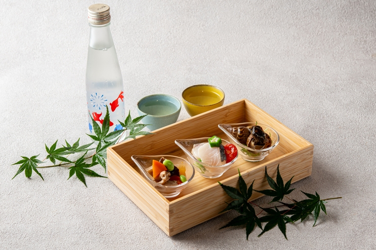 【京の地酒＆MUKU特製おつまみセット付き】お部屋でゆっくりほろ酔いプラン