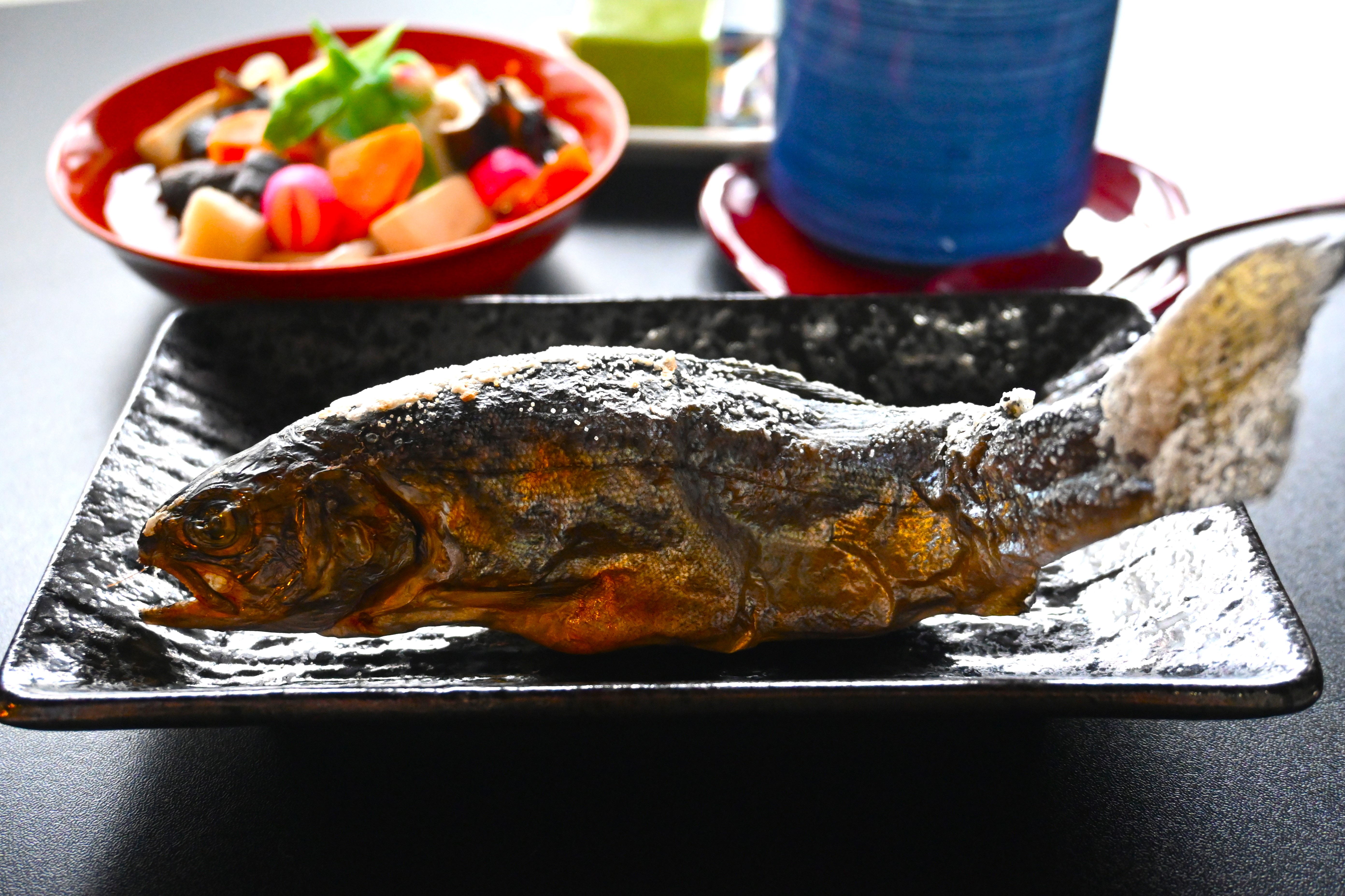 川魚の囲炉裏端焼き