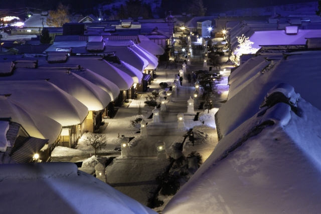 大内宿全景_冬季