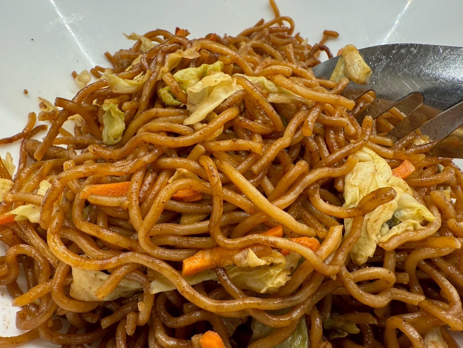 朝食　焼きそば