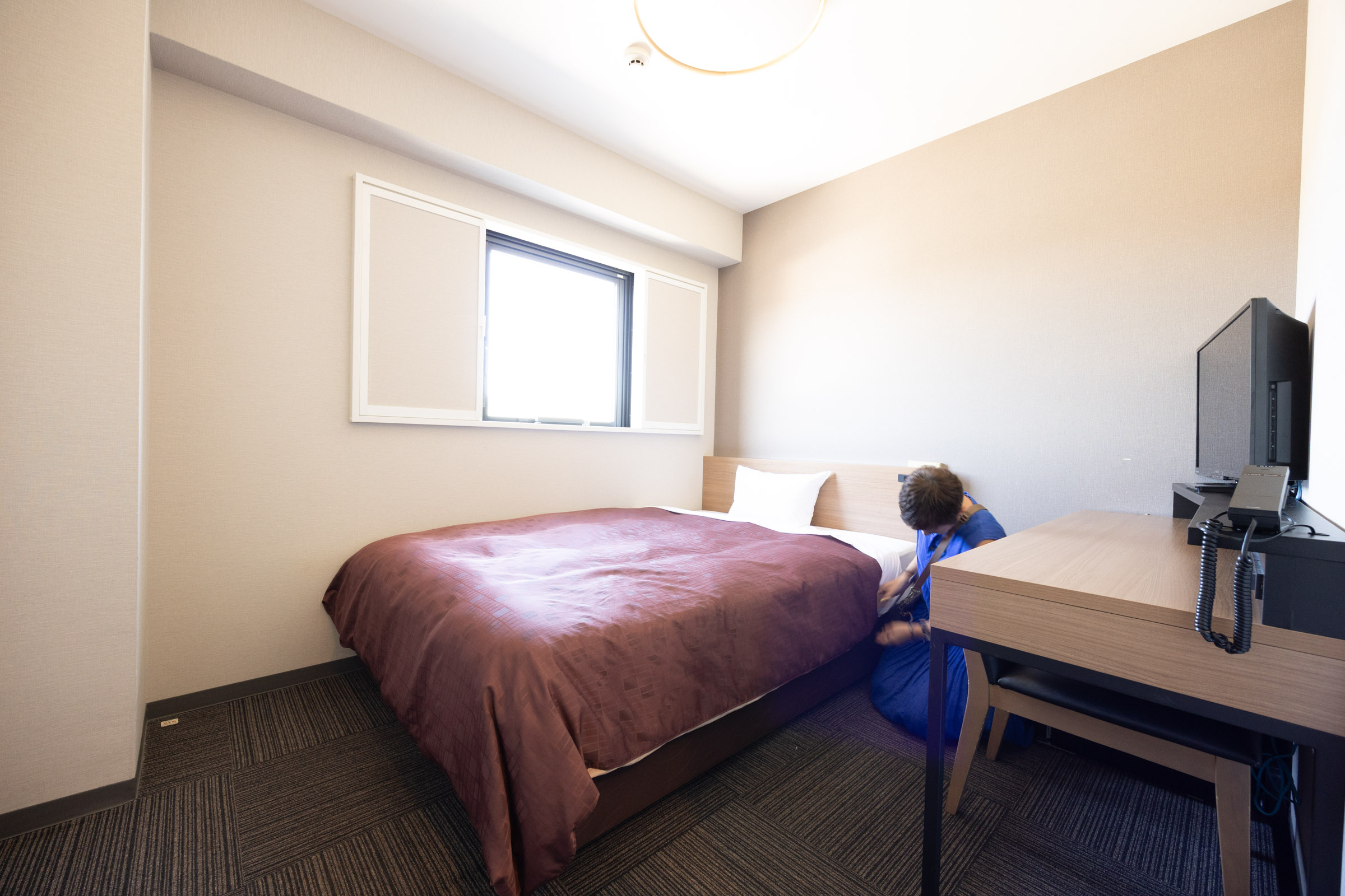 【デラックスシングルルーム】ダブルベットで2名様利用も快適です♪