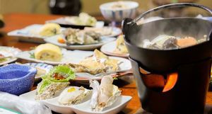 1日2組限定!!【牡蠣料理コース】当宿一番のおすすめ！久美浜湾の特産物★お風呂が貸切★