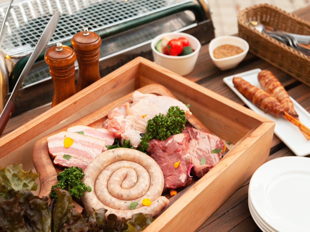 【夕食】肉づくしBBQ