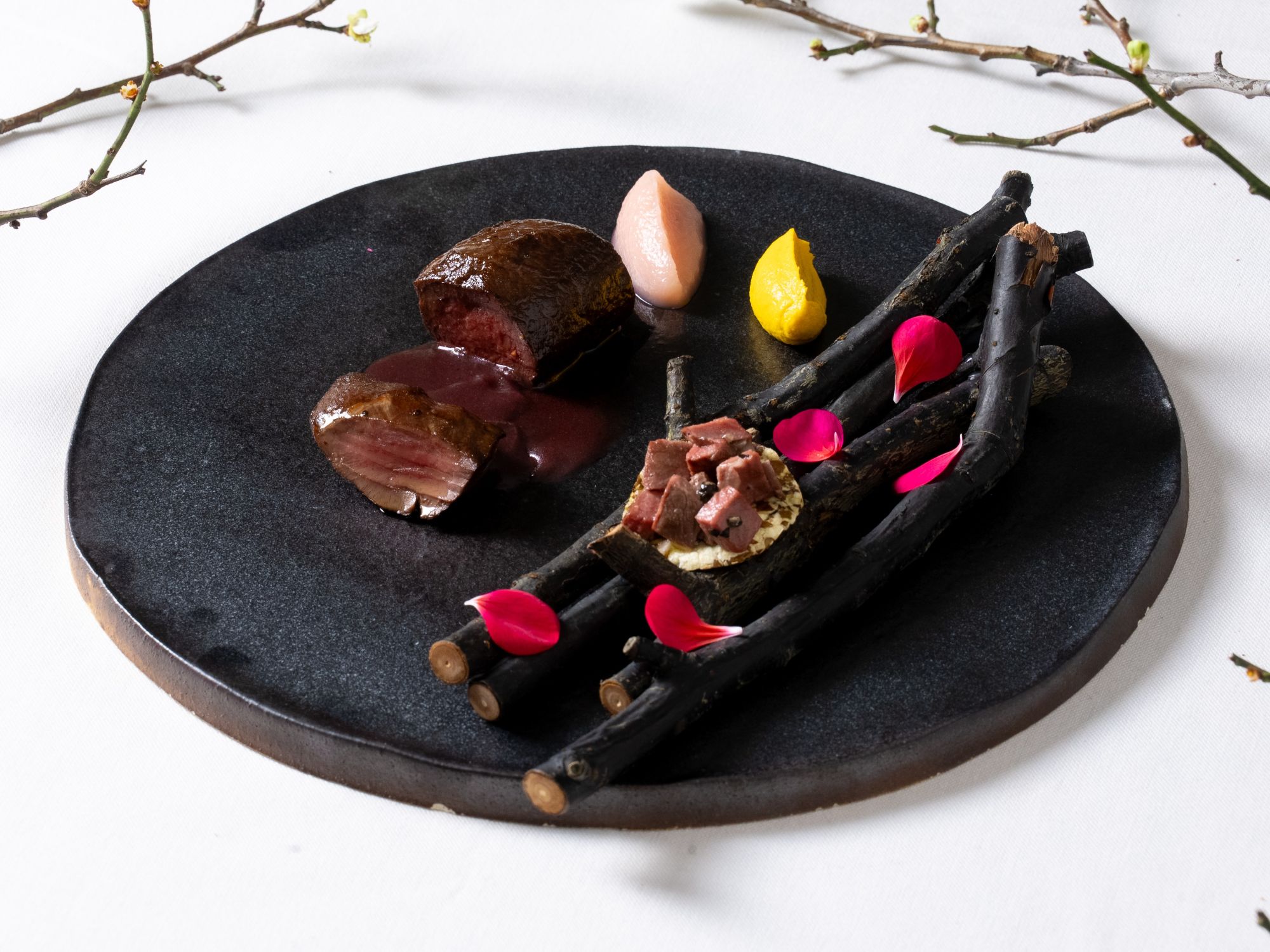 【夕食】2026梅スペシャルディナーコース｜秩父3種の鹿肉