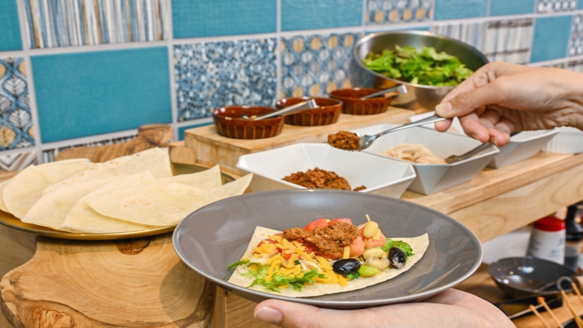 朝食ビュッフェ