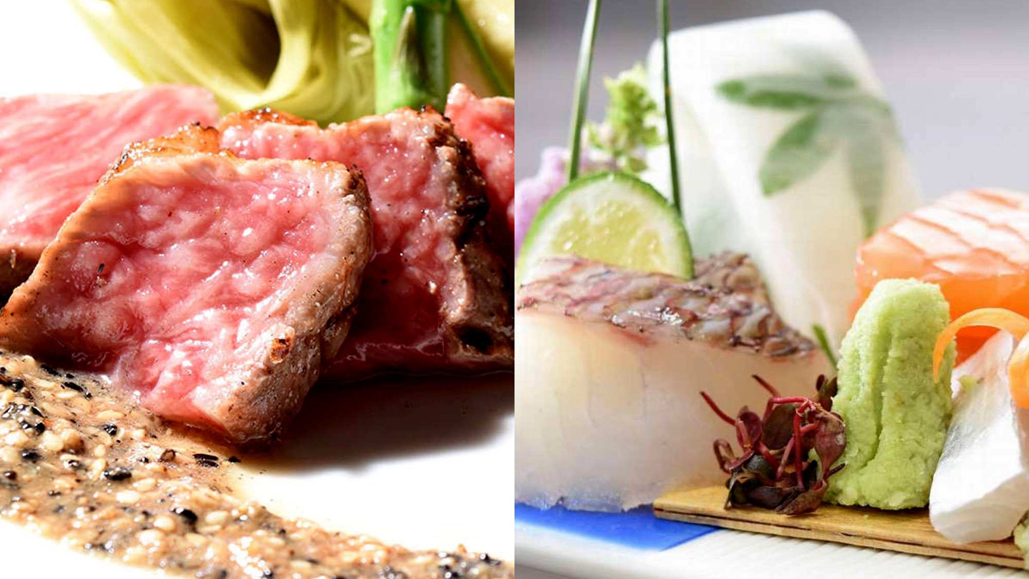 【温泉SALE】広島牛ステーキ付♪量は少な目の美味少量会席。朝・夕ともに半個室の食事処