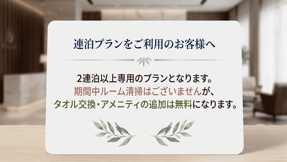 【禁煙】連泊エコノミープラン（無料モーニングサービス付）