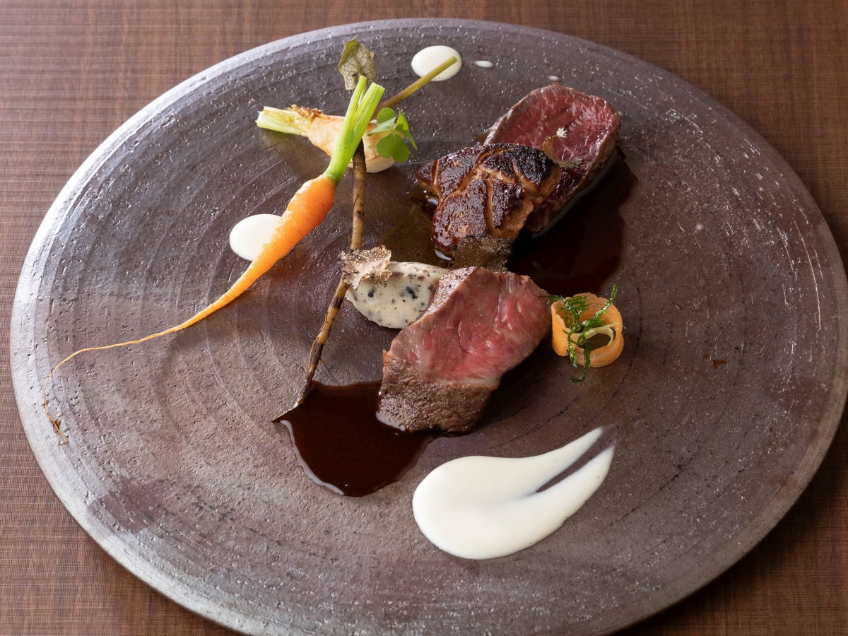”旬の厳選食材”『アップグレード会席フレンチのフルコース』＜ご夕食時間：17:30〜19:15＞