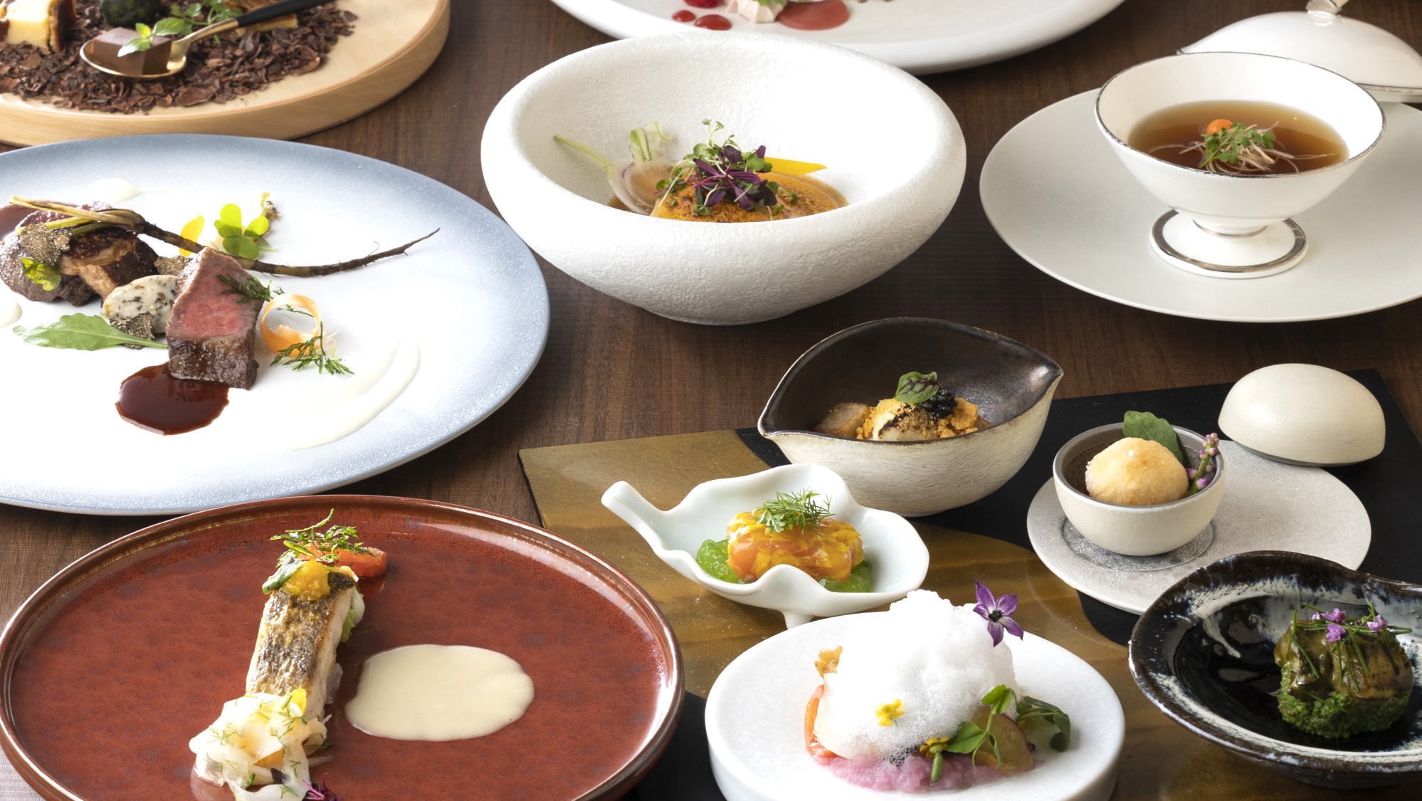 【12％OFF】【楽天スーパーSALE】本格創作フレンチのフルコース＜夕食：17：30〜19：15＞