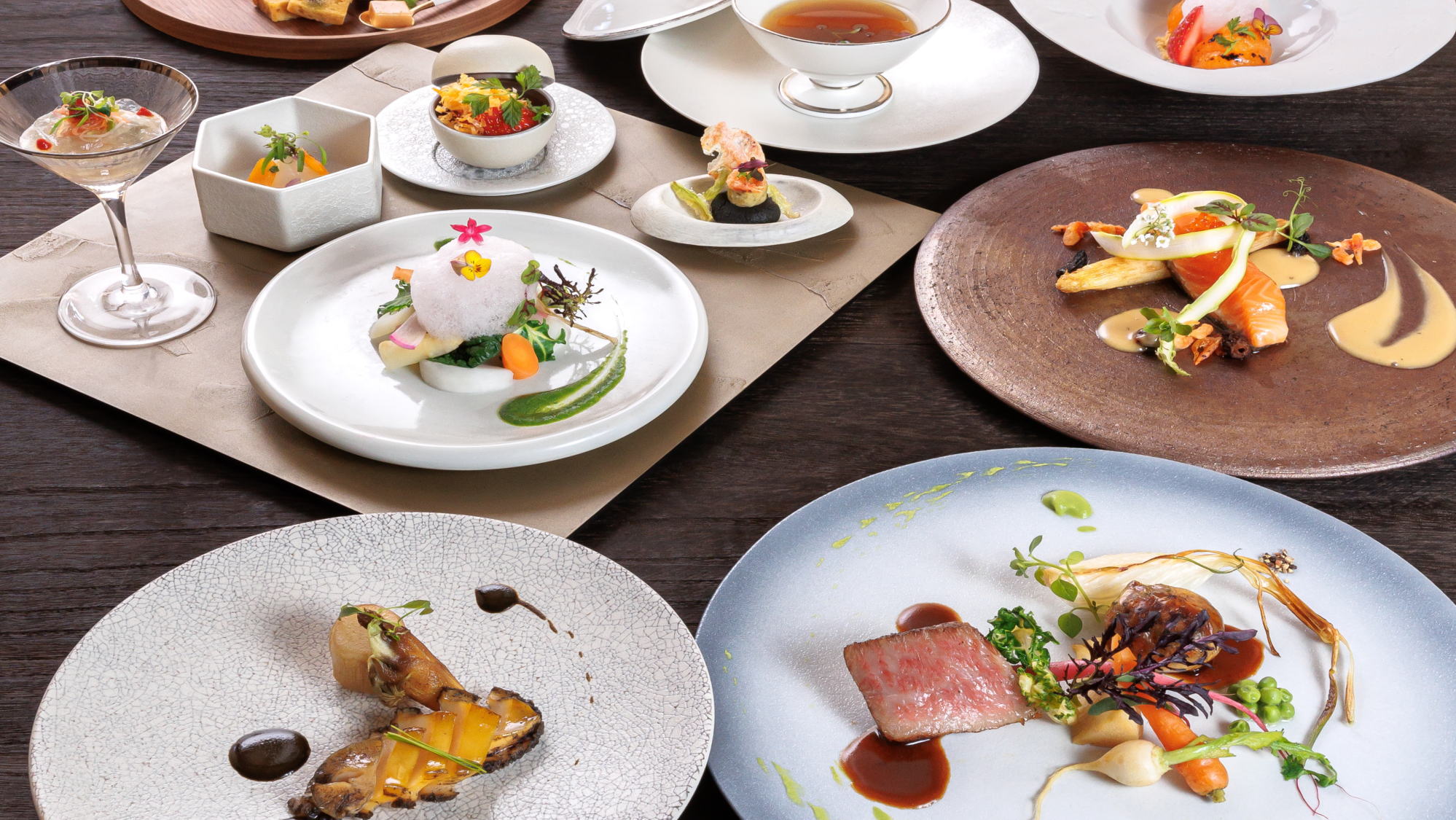 【春季創作フレンチ】季節を感じるフレンチコース※イメージ。