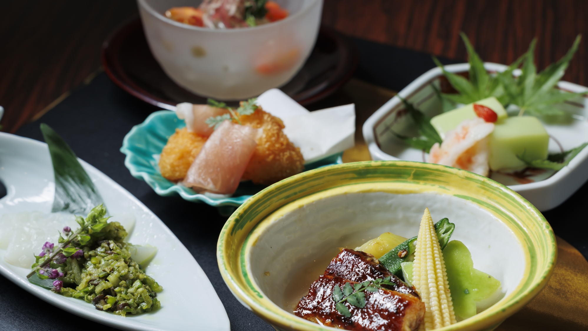 【アップグレード◇創作会席】＜ご夕食時間：17:30〜19:00＞旬の贅を盛り込んだ渾身の会席コース