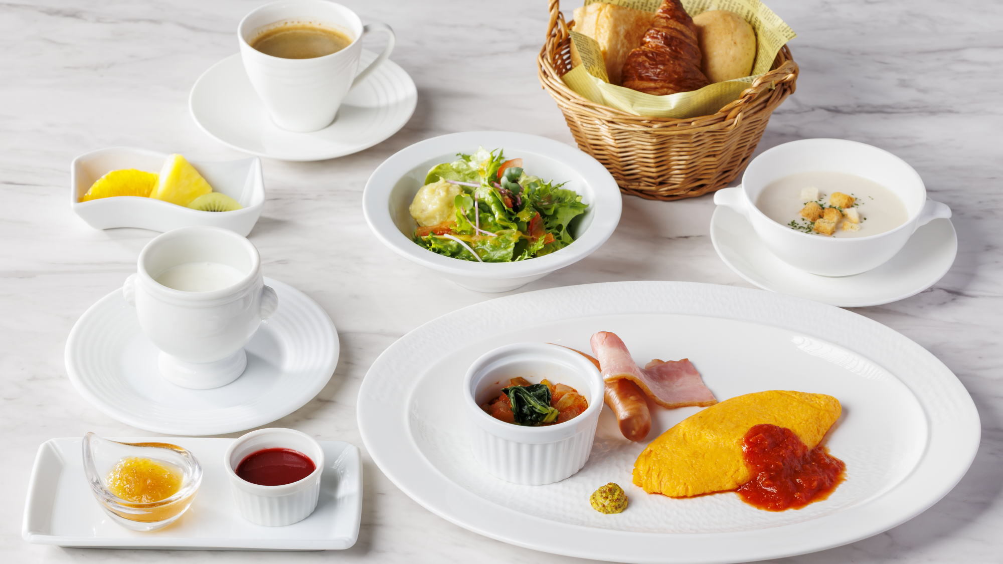 【朝食】洋食の朝ごはん※イメージ