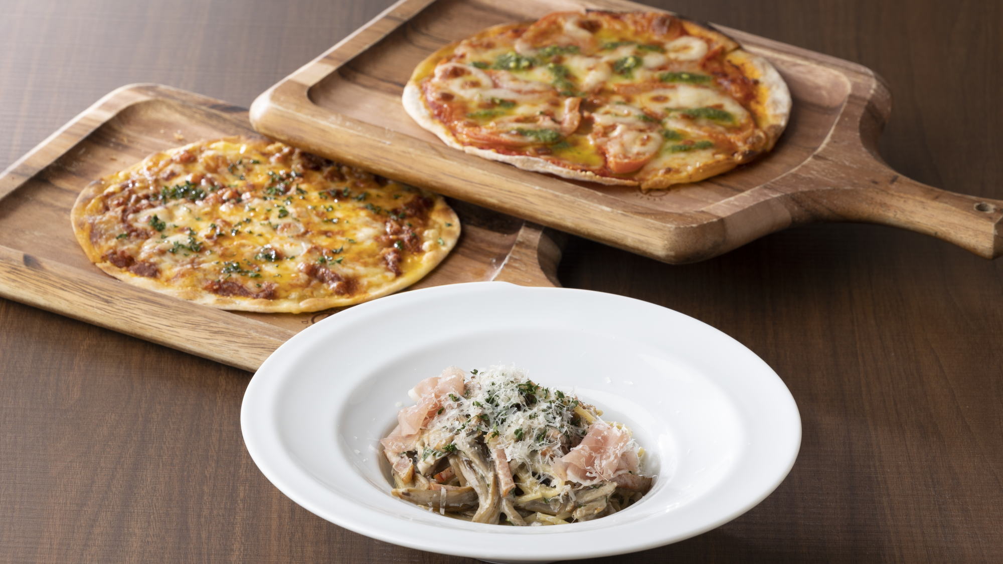 冬季創作イタリアン：パスタ＆ピッツァ
