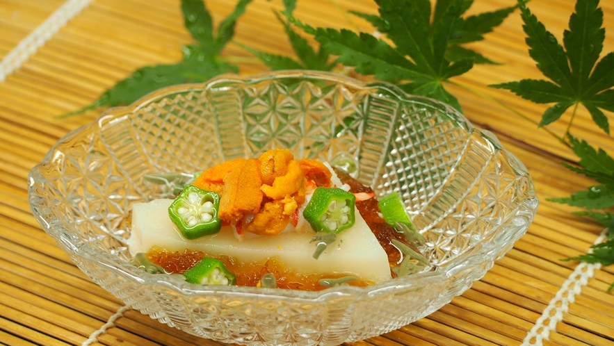 【お食事】先付　水無月豆腐