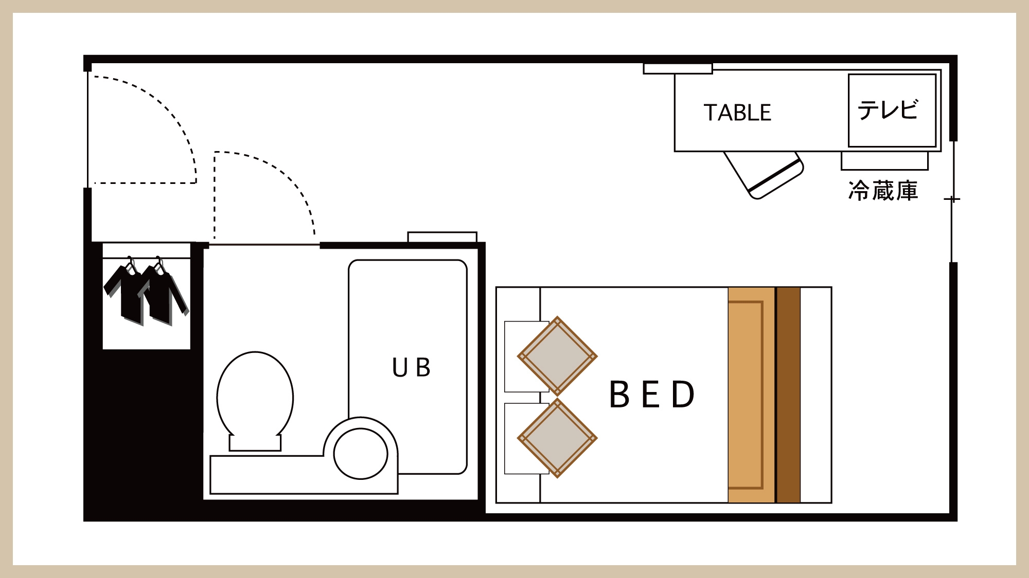 ◇ダブルルーム◇間取り