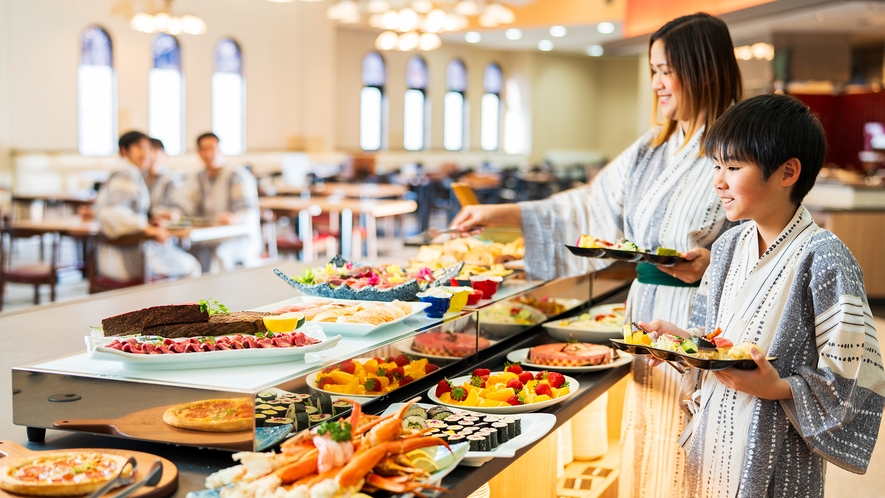 目移りするような料理の数々！お好みのお料理をお腹いっぱい召し上がれ