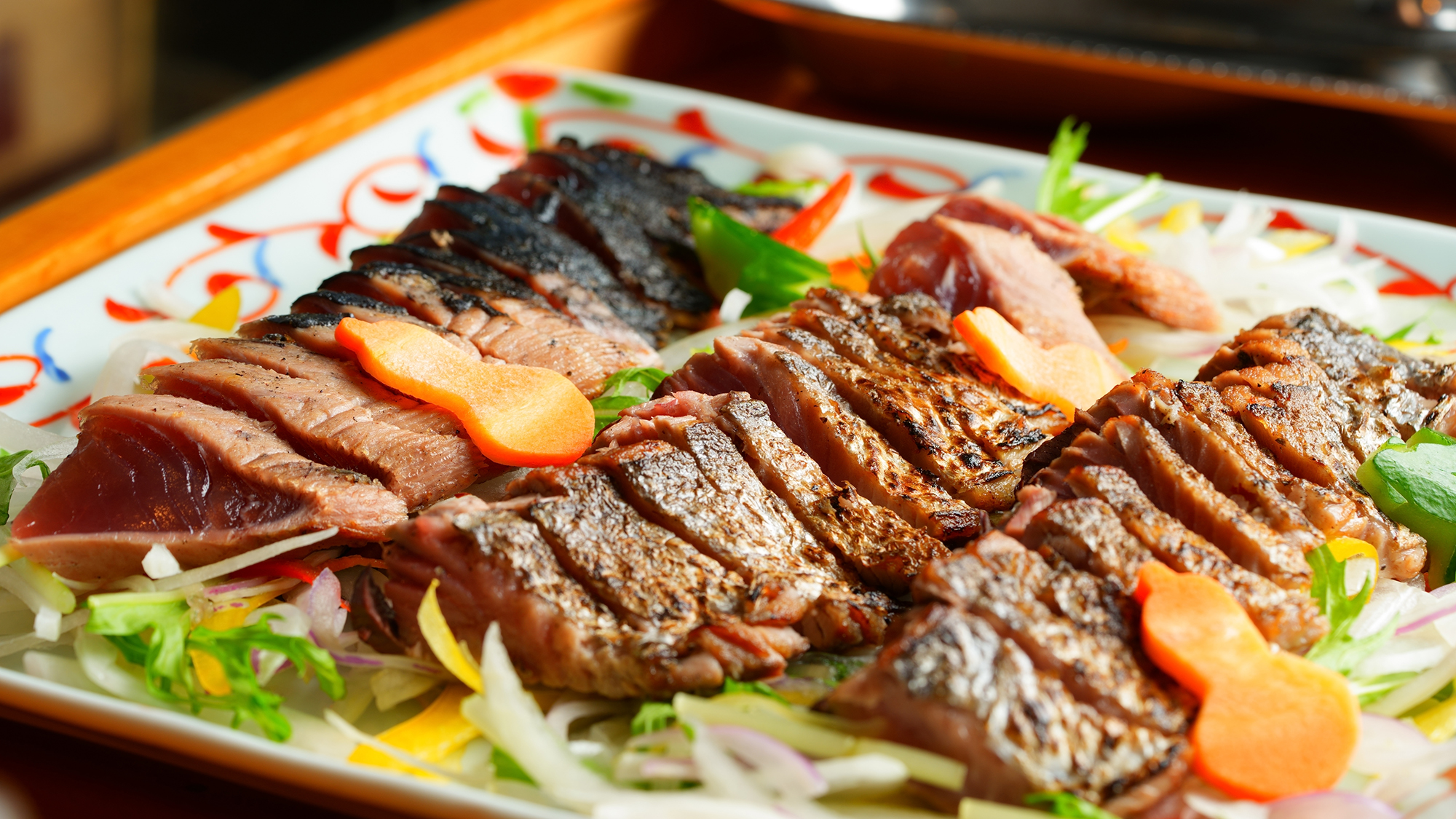 ■エグゼクティブバイキング■香りと旨みを楽しむ、藁焼きかつお。シェフ自ら丁寧に調理！