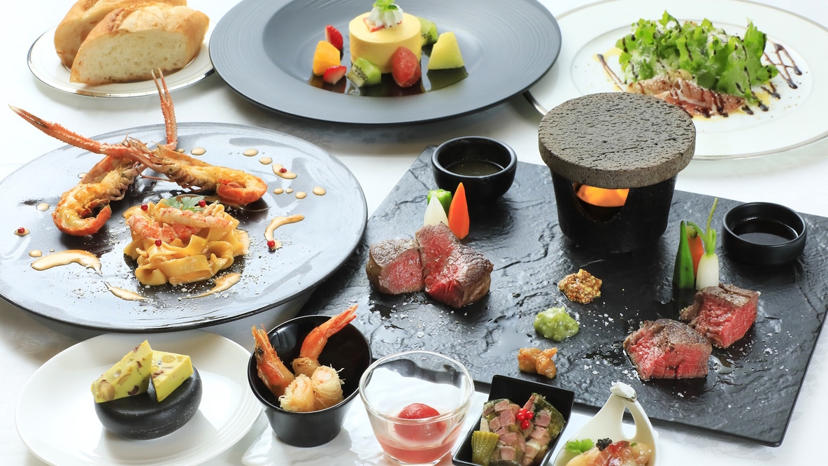 【さき楽28】5種から選べる本格ディナーコース■ブレックファストもお好みでチョイス／夕朝食付